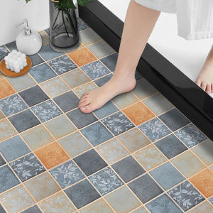 Miếng dán sàn nhà vệ sinh không thấm nước chống ẩm chống đổ gạch mặt đất mat dày không chịu mặc trượt sàn hình nền tự dính