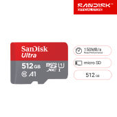 SanDisk Ultra microSDXC 512GB SQUAC A1 C10 U1 UHS-I 150MB/s R (SDSQUAC-512G-GN6MN ) ( เมมโมรี่การ์ด ไมโครเอสดี การ์ด )