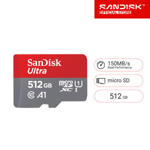 SanDisk Ultra microSDXC 512GB SQUAC A1 C10 U1 UHS-I 150MB/s R (SDSQUAC-512G-GN6MN ) ( เมมโมรี่การ์ด ไมโครเอสดี การ์ด )