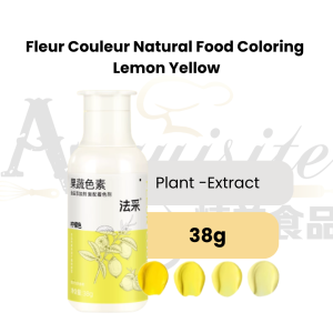 Fleur Couleur Natural Food Colouring Lemon Yellow Plant-Extract 38g