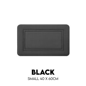 [SG STOCK] Microfiber Rectangular Thick Floor Mat Anti Slip Water Absorbent Rug For Stylish Bathroom Kitchen Doormat