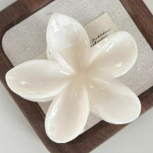 New Gradient Plumeria Flower Hairpin Grips Clips Barrettes Accessory COD