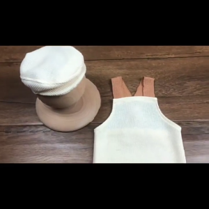 0-1M Newborn Photography Clothes Baby Girl Boy Duckbill Hat with Strap Pants Newborn Photography Props Studio Accessory