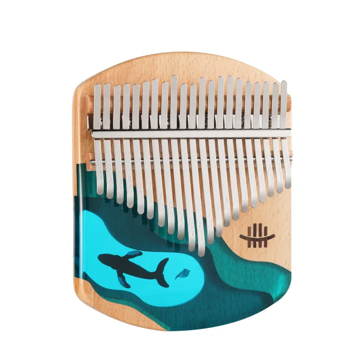 Large Portable Music Instrument Hluru Piano 21 Keys Beech Wood Thumb Finger Piano Portable Musical ...
