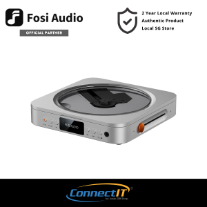 Fosi Audio MERAK Hi-Fi CD Player | Built-In DAC & Headphone Amplifier | CD Ripping & USB Playback | 2 Years Warranty