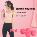 Tạ tay Mờ  cao su 2kg, 4kg, [Giá 1 CHIẾC] lõi gang đặc bọc cao su chống trơn trượt đổ mồ hôi mờ , tránh xước vỡ sàn tập yoga gym thể dục tại nhà，Gang bên trong  . 