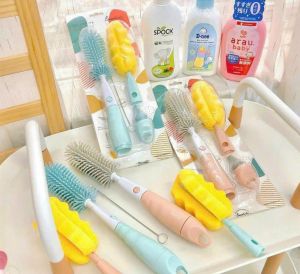 Bộ Cọ Silicon Rửa Bình Sữa_ full bộ 4 chi tiết (AAG/Emma)