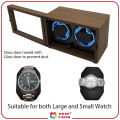 Watch Winder Box for Automatic Watches Double Winders Quiet Japanese Motor 5 Rotation Mode Luxury Gift Wood High-End. 
