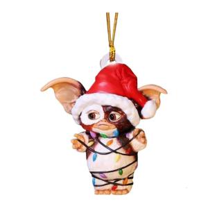 Holiday Animal Pendant Sock Dog/Dragon Acrylic Charm Christmas Tree Decorations For Mantels Door Window Staircase