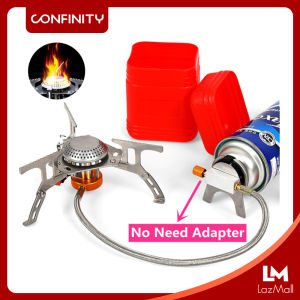 CONFINITY 3500W Ultralight Camping Portable Gas Butane Stove Windproof Windshield with Storage Case for Outdoor Backpacking Hiking