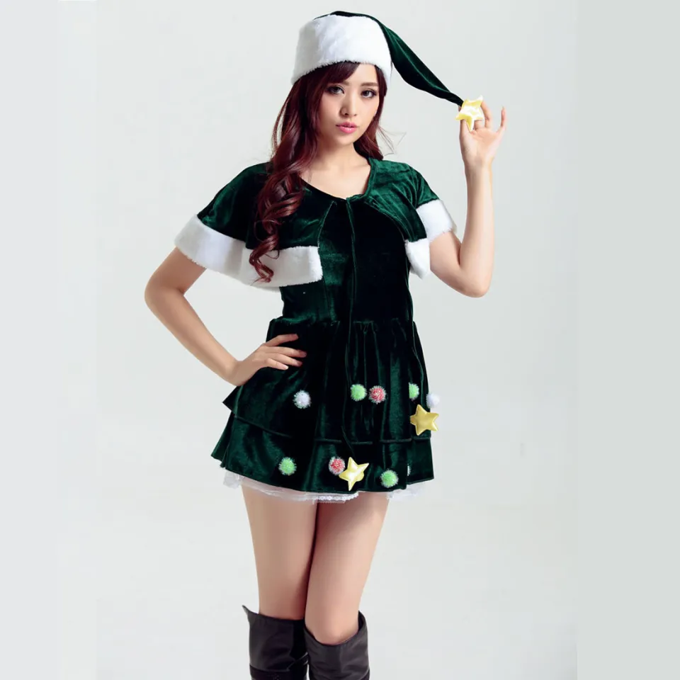 Womens Santa Costume Claus Christmas Costume Pcs Christmas