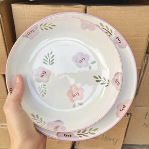 Siêu Sale Rẻ - Tổng Hợp Bát Đĩa Gốm Sứ Decor Bát Ăn Cơm Bát Ăn Chè Chén Dĩa Dễ Thương Bộ Bát Đĩa Hoa Tím Xinh yêu ...