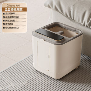 Midea Deep Bucket Foot Bath Bucket ZL302 Automatic Massage Foot Bath Heating Spa Relax Spa Basin Soak Massage Constant Temperature thermoregulation Footbath Detox Household Bathtub High Deep Electric Smart Foot Bath Gift Foot Tub Leg Healthy