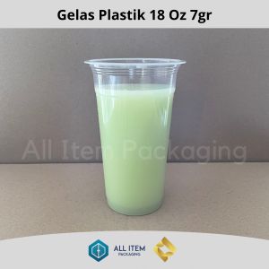 RJM Plastic Cup / Gelas Plastik PP / Gelas Plastik 18 Oz 7gr isi 50 Pcs