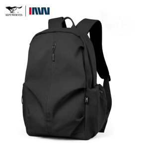 SEPTWOLVES Big Laptop bags for men Waterproof Large Capacity Notebook backpack black mens school backpack For Business Travel Outdoor