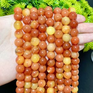 Thousand Crystals and Ten Thousand Beads Natural Orange Yanyuan Agate Loose Beads Bracelet Handmade Beads diy Ornament Accessories 2026
