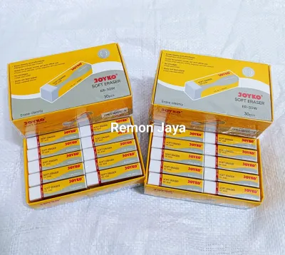 Joyko Eraser Penghapus Pensil EB-30 EB30 Isi 30 Stip Hitam Putih Besar ORI ISI 30/15/5 PCS