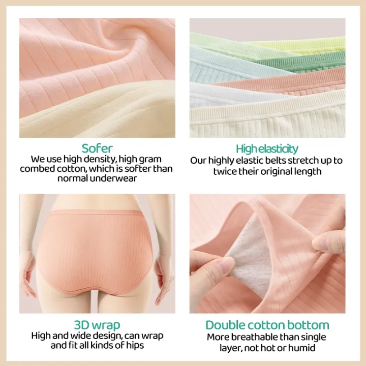 Badigo Badigao 7pcs High Waist Disposable Panties Women Plus Size ...