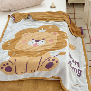10-layer Cotton Childrens Gauze Bed Blanket Thickened Soft Towel Sofa Blankets Skin-friendly and Breathable Bedspread