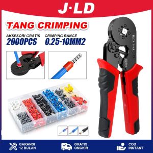 JLD Tang Crimping skun kabel krimping Crimper Terminal Untuk Skun Terminal Ferruler Tusuk Tube Tabung Feerules Tang Crimping