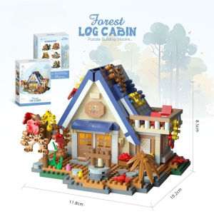 Pet Home-my Building Blocks Tree House Model Sakura Forest Diy Assembly Brick Set Educational Puzzle Toy Tahan Lama Rumah Tangga Gift
