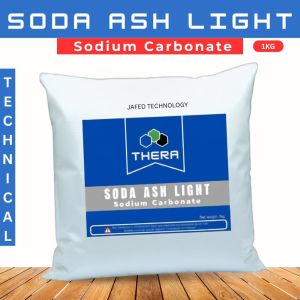 THERA Soda Ash | Sodium Carbonate | Washing Soda Light for Laundry Detergent Soap Tie Dye 1kg