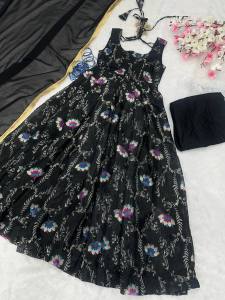 [PRE ORDER] {ANARKALI +DUPPATA SET COLLECTION} SIZE:-XS TO XL FABRIC : pure Jimmy organza silk digital printed padded gow~ Delivery Lead Time : 10 days
