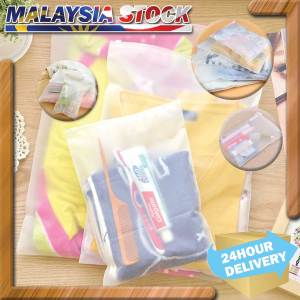 Double Matte Zip lock Bag Plastic Zip Bag Zipper Bag Packaging Bag Travel Clothes Organizer Storage Plastik Baju Ibu Bersalin Ziplock