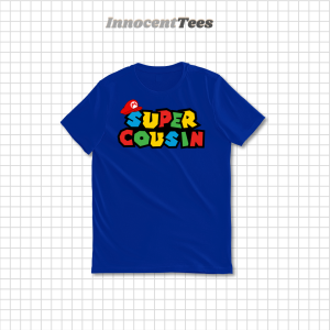 [INNOCENTTEES] SUPER MARIO FAMILY T-Shirts (BLUE) II FAMILY TSHIRT II KIDS TO ADULT