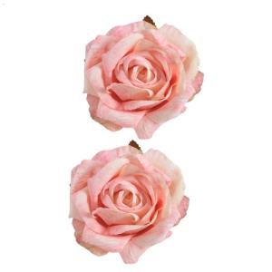 2 miếng hoa hồng giả Rèm hoa chủ sở hữu thanh lịch hoa trang trí cửa sổ với thân thiện với rèm vải holdbacks