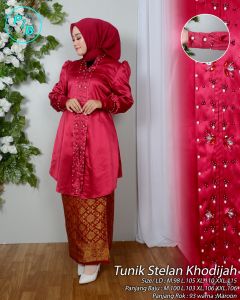 Kebaya Melayu Modern dengan Payet dan Bawahan Rok Songket Terbaru 2023 / Baju Kurung Malaysia Modern Lengan Balon / Setelan Melayu Terbaru Busui friendly by ARena Kebaya