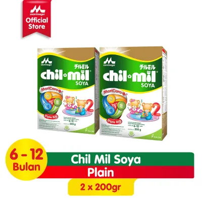 [Paket Isi 2] Morinaga Chil Mil Soya 200g Susu Formula Bayi 6-12 Bulan