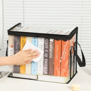 ENCOUNT Zipper Comic Book Storage Bag Transparent Stackable Clear Pouch Portable Dust Proof Collection Container Student
