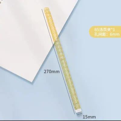 ATM.Medan Easy Ring binder Clip DIY Binding Strip A5 B5 Transparan / Ring Binder Ring Binding