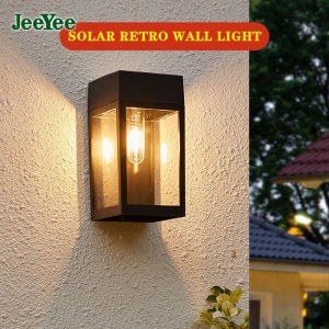 JeeYee Outdoor Solar LED Wall Light Outdoor Waterproof Garden Solar Wall Lamp Garden Atmosphere Decoration Patio Outdoor Courtyard Patio Lights