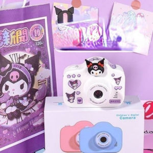 Kuromi Kids  2000W  Digital Camera Dual Lens HD Camera Melody Kitty Childrens Kamera for Selfie Video Recording Kids