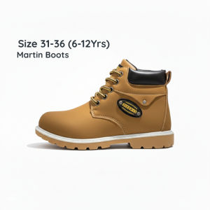 4-9Yrs Kids British Style Boots Size 31-36 | Kasut Boot Kanak-Kanak Viral Lelaki By SFM