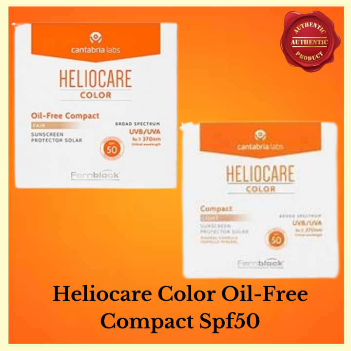 Compac Oil Colour AUTHENTIC HELIOCARE COLOR COMPACT OIL FREE SPF50 IN 10GRAMS | Lazada PH