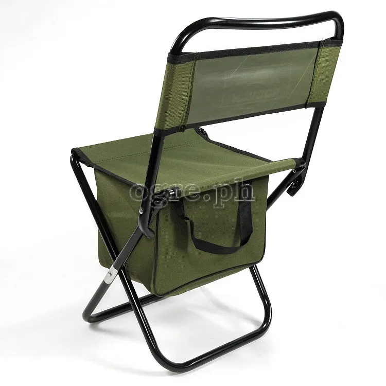 Folding Mini Chair with Backrest and Zippered Compartment for Kids ...