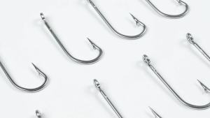 Saltwater Fishing Hooks: 50pcs Oshaughnessy Stainless Steel Forged Hooks