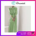 Dreamtale Adeena Muslimah Wear Dress Muslimah Pleated Dress Classy Dress Abaya Dress Muslim Dress Baju Wanita WCO160. 