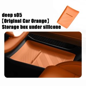 ZLWR ชุดกล่องเก็บของซิลิโคน DEEPAL S05 แผ่นกันรอยแผงหน้าปัดรถยนต์กันรอยขีดข่วน แผ่นซิลิโคนชาร์จไร้สาย อุปกรณ์ตกแต่งภายในรถยนต์