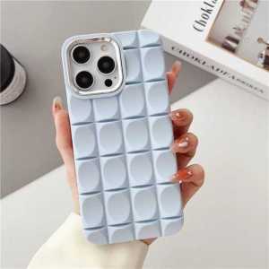 CASE FOR VIVO Y12 Y15 Y17 Y12i Y16 Y20 Y20S Y12S REDMI NOTE 10 4G 10S M5S 10PRO 11 11S 11PRO 12PRO 4G REALME C51 C53 C55 CASING LATTICE CUBIC MOTIF CUBE CHOCOLATE