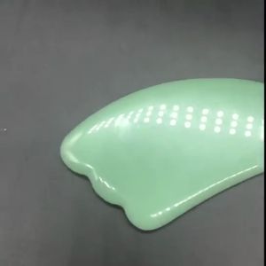 elegantstunning Jade Stone Body Face Eye Scraping Plate Gua Sha Board Acupuncture Massage Relaxation Care Tool