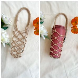 Túi Macrame đựng ly bình giữ nhiệt thiết kế dễ thương 100% thủ công_Mimosa Handmade