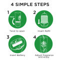 Air Wick Automatic Air Freshener Spray Refill Floral Bouquet (250ml) 2+1 [Value Pack]. 