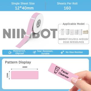 NIIMBOT D110M Bluetooth Thermal Label Printer Mini Inkless Name Sticker Maker for Study and Office Organization