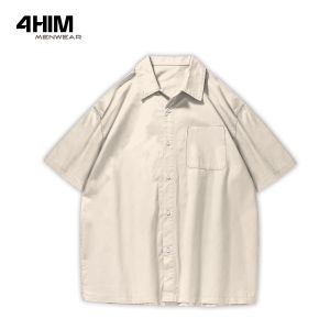 Sơ mi nam 4Him áo sơ mi đũi Linen cộc tay đi biển mùa hè cao cấp