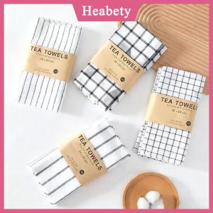 Heabety Khăn trải bàn 40x60cm Miếng bông dày và vải lanh bền Nhà Bếp Có thể tái sử dụng ăn uống trang trí ngày lễ