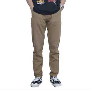 Celana Panjang Chino Polos Casual Pria Premium Quality Kain Slim Fit Formal Slim